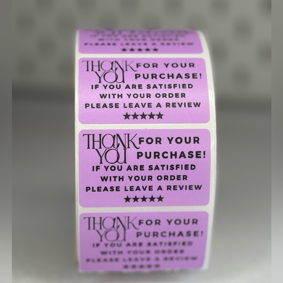 Thank you sticker , please leave a 5 start review , thank you for your purchase - Picture 9 of 11